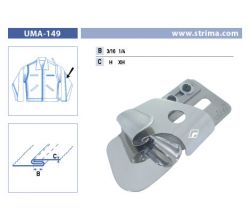 Zakladač pre francúzsky šev pre šijacie stroje UMA-149 1/4 H