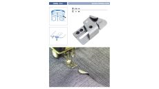 Zakladač na francúzsky šev pre šijacie stroje UMA-151 3/16 H