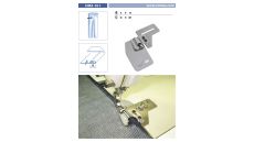 Zakladač s podvinutím pre šijacie stroje UMA-161 10 M