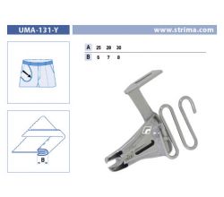 Lemovač obojstranný skladajúci pre šijacie stroje UMA-131-Y 30/8
