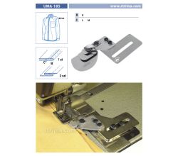 Zakladač pre dvojihlové šijacie stroje UMA-185 6 L