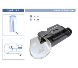 Zakladač s podvinutím pre šijacie stroje UMA-141 10 XH