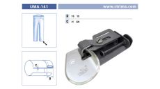 Zakladač s podvinutím pre šijacie stroje UMA-141 12 XH