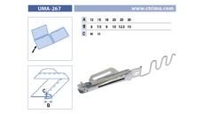 Lemovač skladajúci napoly pre šijacie stroje UMA-267 12/6 M