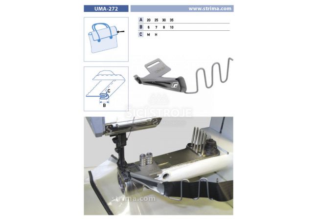 Lemovač obojstranný pre šijacie stroje UMA-272 25/7 H