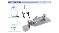 Zakladač s podvinutím pre šijacie stroje UMA-210-B 6 L
