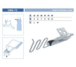 Zakladač špeciálny pre šijacie stroje UMA-75 38/12 M