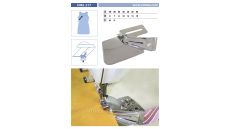 Lemovač obojstranný skladajúci pre šijacie stroje UMA-217 35/10 M