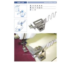 Zakladač na výpustky pre šijacie stroje UMA-239 18/9 L