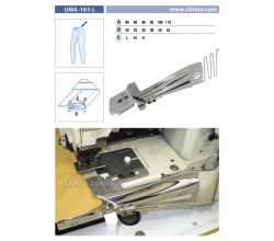 Lemovač na všívanie pásky pre šijacie stroje UMA-165-L 80/30 H