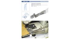 Lemovač na všívanie pásky pre šijacie stroje UMA-165-L 85/32 H