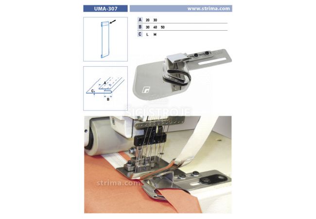 Zakladač špeciálny pre šijacie stroje UMA-307 30/40 L