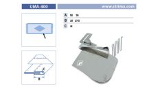 Lemovač skladajúci napoly pre šijacie stroje UMA-400 50/25 M