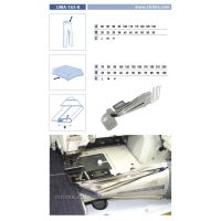 Lemovač na všívanie pásky pre šijacie stroje UMA-165-K 85/32 M