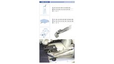 Lemovač na všívanie pásky pre šijacie stroje UMA-165-K 90/35 M