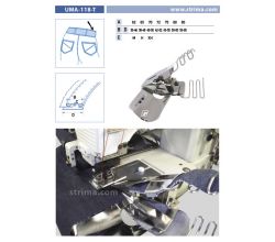 Zakladač pásky pre šijacie stroje UMA-118-T 72 XH