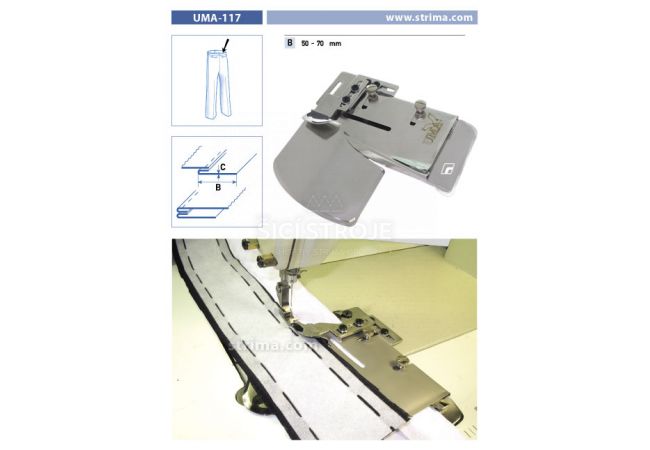 Zakladač špeciálny pre šijacie stroje UMA-117 50-70