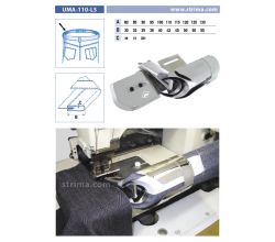 Lemovač na všívanie pásky pre šijacie stroje UMA-110-LS 100/40 XH