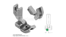 Kĺbová pätka na všívanie kedru pre šijacie stroje, ľavá 6.4mm P69LH1/4