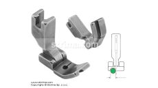 Kĺbová pätka pre všívanie kedru pre šijacie stroje, ľavá 3.2mm P69LH1/8