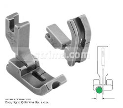 Kĺbová pätka na všívanie kedru pre šijacie stroje, ihlové podávanie, ľavá 4.8mm P69LH-NF 3/16