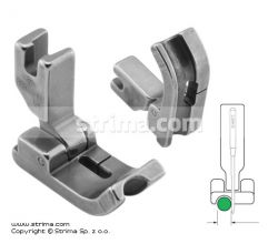 Kĺbová pätka na všívanie kedru pre šijacie stroje, ihlové podávanie, ľavá 6.4mm P69LH-NF 1/4