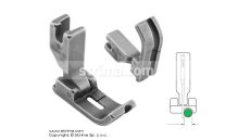 Kĺbová pätka na všívanie kedru pre šijacie stroje, ihlové podávanie, pravá 3.2mm P69RH-NF 1/8