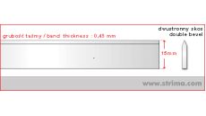 Nôž do pásovej píly 3600x15x0,45mm