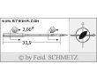 Strojové ihly pre priemyselné šijacie stroje Schmetz 134 KK LR 100