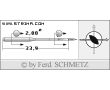 Strojové ihly pre priemyselné šijacie stroje Schmetz 134 LL 100