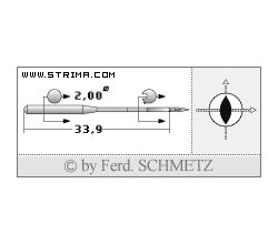 Strojové ihly pre priemyselné šijacie stroje Schmetz 134 S 120