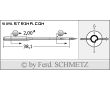 Strojové ihly pre priemyselné šijacie stroje Schmetz 134-35 CR 100
