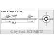 Strojové ihly pre priemyselné šijacie stroje Schmetz 134-35 CR 140