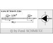 Strojové ihly pre priemyselné šijacie stroje Schmetz 134-35 D 110