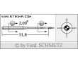 Strojové ihly pre priemyselné šijacie stroje Schmetz 135X1 SUK 120