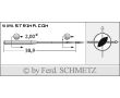 Strojové ihly pre priemyselné šijacie stroje Schmetz 135X16 R TW 110