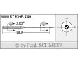 Strojové ihly pre priemyselné šijacie stroje Schmetz 135X17 SES SERV 7 90