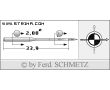 Strojové ihly pre priemyselné šijacie stroje Schmetz 135X5 SKF 70