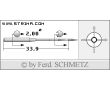 Strojové ihly pre priemyselné šijacie stroje Schmetz 135X5 SPI 80