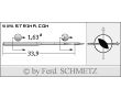 Strojové ihly pre priemyselné šijacie stroje Schmetz 1738 (A) LL 110