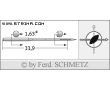 Strojové ihly pre priemyselné šijacie stroje Schmetz 1738 (A) LR 100