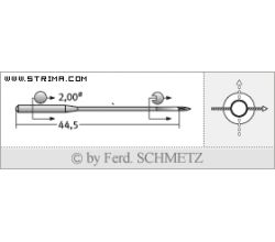 Strojové ihly pre priemyselné šijacie stroje Schmetz 190 K 80