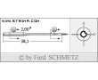 Strojové ihly pre priemyselné šijacie stroje Schmetz 2134-85 CL 90