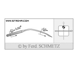 Strojové ihly pre priemyselné šijacie stroje Schmetz 2140 TP SES 60