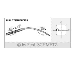 Strojové ihly pre priemyselné šijacie stroje Schmetz 251 LG 75