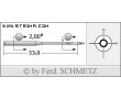 Strojové ihly pre priemyselné šijacie stroje Schmetz 265-5 EO 70