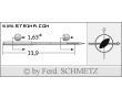 Strojové ihly pre priemyselné šijacie stroje Schmetz 287 LR 90