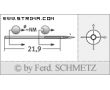 Strojové ihly pre priemyselné šijacie stroje Schmetz 292 A 100