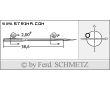 Strojové ihly pre priemyselné šijacie stroje Schmetz 3550120