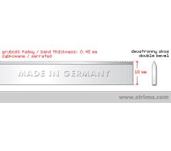 Nôž do pásovej píly 3790x10x0,45mm serrated BS